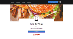 Desktop Screenshot of cafebarmega.com