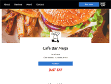 Tablet Screenshot of cafebarmega.com